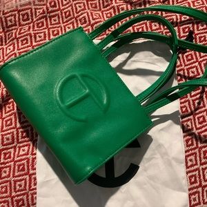 Telfar small green bag